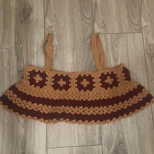 Crochet crop tank
